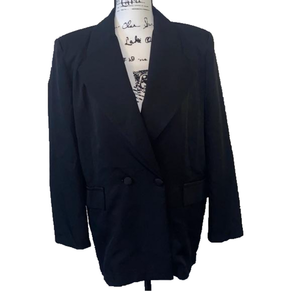 New Collection Made in Italy Black Blazer NWT